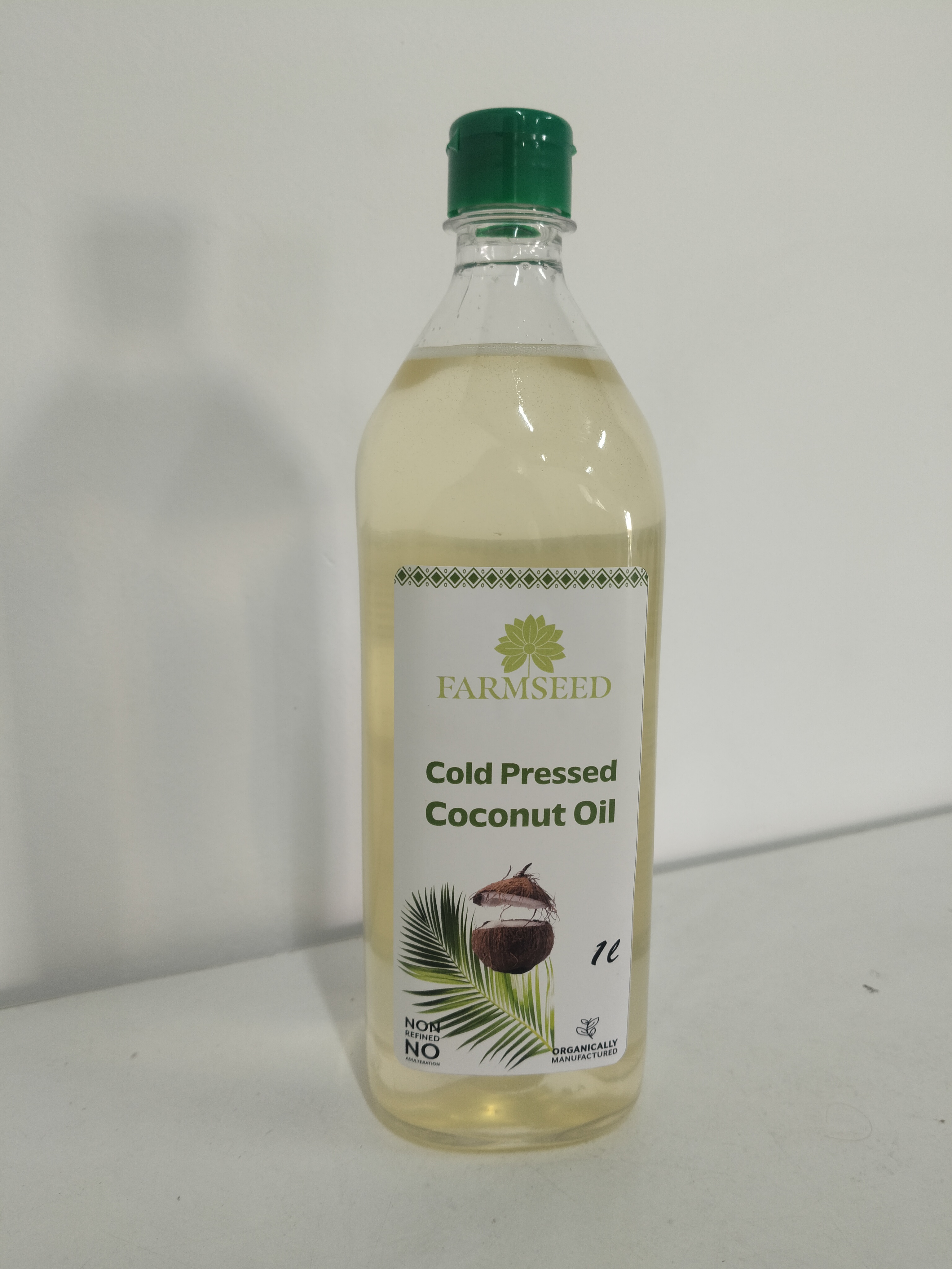 FarmSeed Naturals Cold-Pressed Coconut Oil – 1 Litre